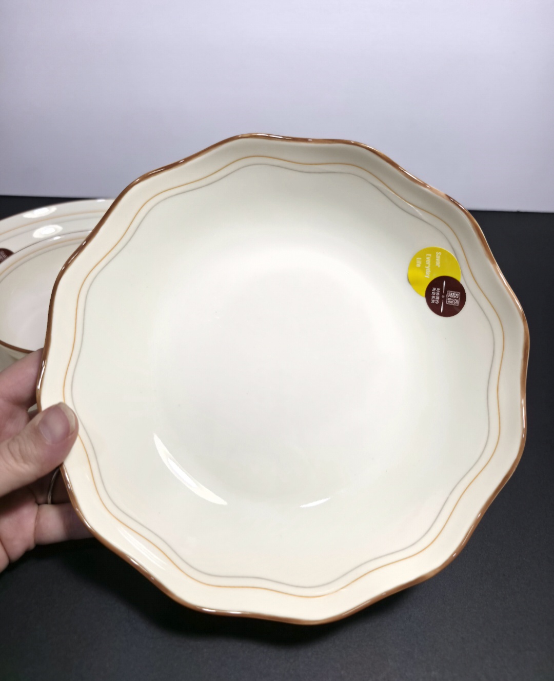 ست سرامیکی مینیمال کرم رنگ