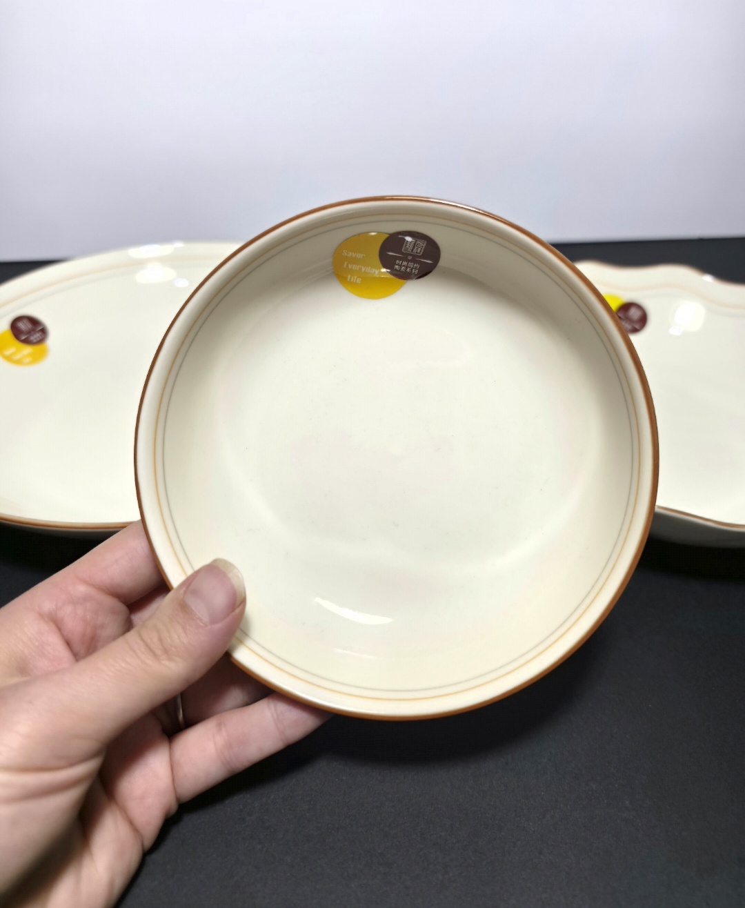 ست سرامیکی مینیمال کرم رنگ